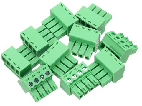sourcing map 10 connettori a 4 pin per morsettiera a vite, passo 3,81 mm, connettori per circuiti stampati per elettrodomestici, progetti industriali