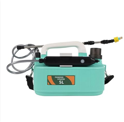 Pulverizador De Jardín | Pulverizador De Bomba Eléctrica Alimentado por Batería 5.1 L, Ajustable con Lanza Telescópica Fertilizante y Agua Jardín Casa Granja Al Aire Libre Terraza Camping