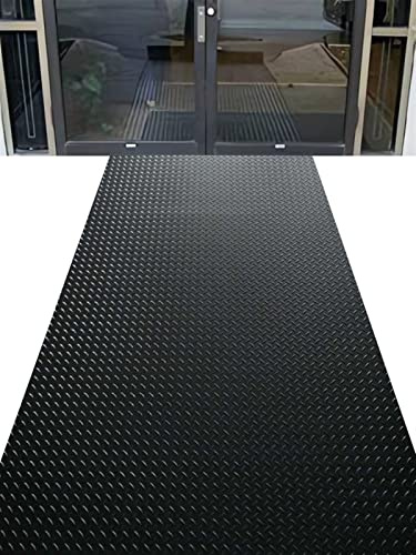 RAGOPILEN Alfombra de Goma para Suelo de Garaje, Rollo de Alfombrilla de Vinilo de PVC Negro, Varios tamaños, 3 mm(0.7X0.8m/2.3X2.6ft)
