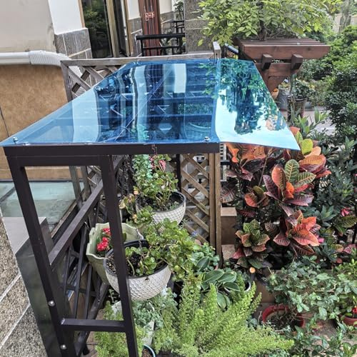 Plaques de toiture en polycarbonate – Panneaux de serre transparents résistants aux intempéries, 2 mm d'épaisseur, idéal pour les terrasses et les cloisons