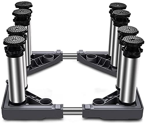 Adjustable Washing Machine Stand Base - Telescopic Pedestal with 4/8/12 Legs for Large Furniture & Filing Cabinets - Versatile & Support with Adjustable Width/Length