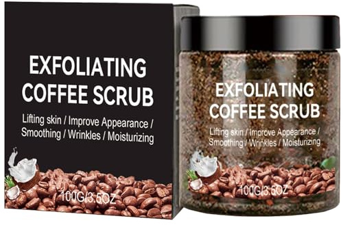 KOAHDE Coffee Face Scrub Exfoliator,Facial Peeling Cream,100G,1PC,Face Exfoliator for Pore Deep Cleansing,Improve Dark Spot,Acne,Blackheads