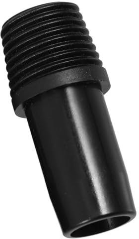 DOITOOL Threaded Broom Handle Replacement Adapter Pole Connector Black Metal German Thread Tip for Mop and Painting Extension Poles,