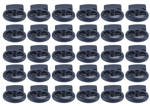 Hamwesh Lucchetto con Cordino, Fermo a Molla in Metallo da 30 Pezzi, Fermo a Levetta con Funzionamento Facile e Antiossidazione per Cordoncini, Zaini, Lacci delle Scarpe, Pantaloni, Cappelli, Tende,