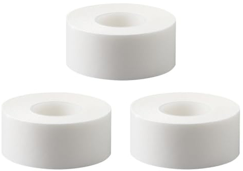 Totority Coussinet Blanc Adhésif Anti-Transpiration pour de Chemise Col en Tissu Non Tissé Absorption, 3 Rouleaux pour Protection Sueur la Chapeau