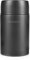 Pioneer Flasche mit Vakuumisolierung, auslaufsichere Flasche für Suppen und andere Lebensmittel, edelstahl, Schwarz , 1000ml / 1L
