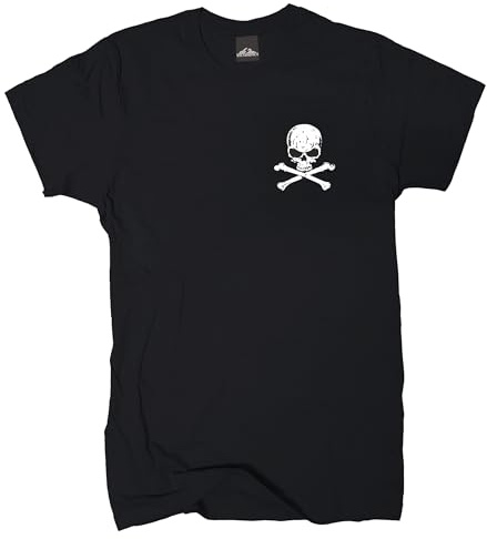 Wolkenbruch® T-Shirt Totenkopf Crossbones Skull Gr.M bis XXXXL