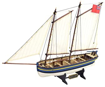Artesanía Latina - Maquette de Bateau en Bois - Canot Auxiliaire HMS Endeavour - Modèle 19005, Échelle 1:50 - Maquettes à Assembler - Niveau Débutant