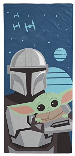 Jay Franco Star Wars The Mandalorian Er ist mit Mir 71cm x 147cm Strandtuch aus