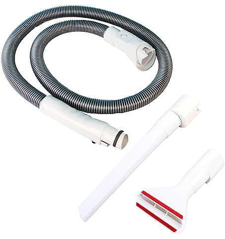 Hochwertiges Schlauch Set - Staubsaugerschlauch mit Fugendüse und Polsterdüse passend für Vorwerk Kobold VB100 und Vorwerk Kobold VK7 Akkustaubsauger - Länge: ca. 2 Meter