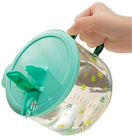 Keramische Ramenschalen, Porzellanschalen for Suppe, Suppentassenschalen, 42oz Instant-Nudelschüssel, Glassuppenschüssel mit Deckel, becherförmige Schüssel, grün, 1200 ml (Farbe: Gre ( Color : Green ,