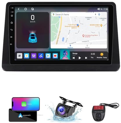 ZZPHKK per Mitsubishi Pajero 2 V30 V40 V20 1991-2004 Autoradio con Senza Fili Carplay Android Auto 9 Pollici Car Stereo BT 5.0 Navigazione GPS DSP Car Multimedia Player FM Dab+ RDS Radio(NF-4)