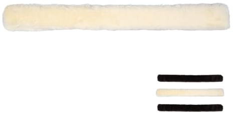 NETPROSHOP Martingal Pelz Martingalbezug Schutz vor Reiben und Scheuern Vorderzeugbezug, Farbe:Creme