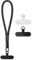 hicoosee Catena per Cellulare Corta, Universale Regolabile Cordino da Polso con 2 Patch Ultra Sottile, Anti-Smarrimento, Cinturino per Cellulare per Portafoglio, Portachiavi, Pen Drive (Nero)
