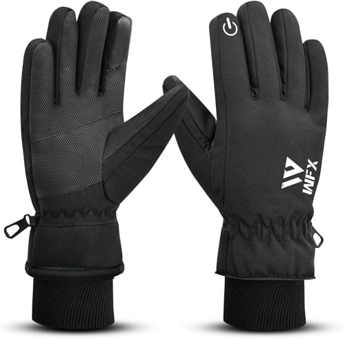WFX Thermal Ski Gloves for Men & Women, Windproof Winter Gloves with Touchscreen Fingertips, Anti-Slip Thermal Insulated Snow Glove's for Skiing, Snowboarding & Outdoor Sports (Small)