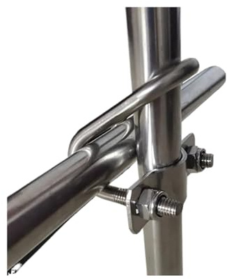 Morsetto a croce for fissaggio a ponteggio con vite a a doppia zincata bullone a U(304-M6x60x25mm 1set)