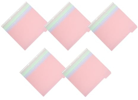 VALICLUD Separadores de Índice para Carpeta A4, 20 Hojas de Pestañas Reemplazables de Pp en Colores Pastel, Divisores de Pestañas Versátiles para Organización de Cuadernos y Archivos