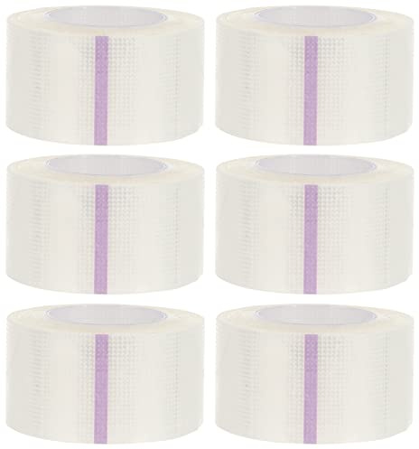 6 Rolls Medical Tape Sensitive Skin Tape Clear Tape Microporous Tape