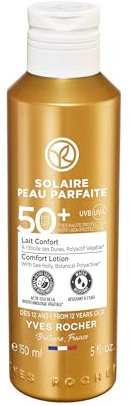 Yves Rocher SOLAIRE PEAU PARFAITE - Latte solare SPF 50+ - Protezione e cura - Protezione solare per viso e corpo - 150 ml
