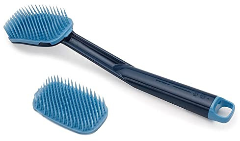Joseph Joseph Cleantech Cepillo de Fregar con Cabezal de Recambio - Azul, One Size