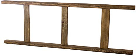 Kontorei 1x Tolle Holzleiter in natürlichem, dunklem Ton, lässt Sich prima dekorieren, bepflanzen oder auch als Garderobe nutzen, neu, 100cm