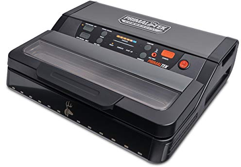 PrimalTek 12” Commercial Grade Vacuum Sealer – User Friendly for Food Preservation & Sous Vide, 28” Vacuum Pressure – Features Auto Cooling System, Smart Heat Technology, Built-In Vacuum Bag Storage