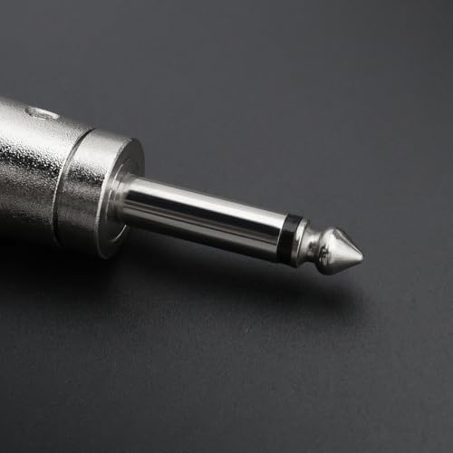Create idea 2 x 3-polige XLR-auf-1/4-Zoll-Adapter, XLR-Stecker auf 6,35-mm-Klinkenstecker, Monobuchse, Konvertierungsstecker für Mikrofon, Audio
