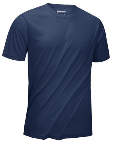 KEFITEVD UV Shirt Herren Sportshirt Kurzarm Schnelltrocknend Sport Tshirt Leicht Funktionsshirt Atmungsaktiv Laufshirt