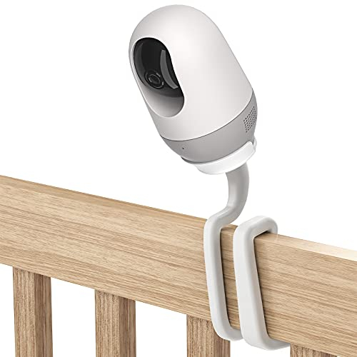 Huafly Flexible Twist-Halterung mit 3M-Klebeband, 1/4-Zoll-Schraubanschluss, kompatibel mit Nooie Babyphone ohne Werkzeug oder Wandschäden