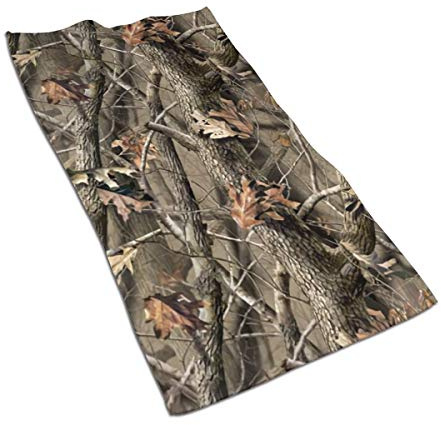 Hdadwy Jagd Herbst Camo Handtücher 15,7 x 27,5 Zoll Mikrofaser Weiche Gesichtstücher, Super saugfähiges und schnell trocknendes Handtuch für Bad, Hand, Gesicht, Fitnessstudio und Spa