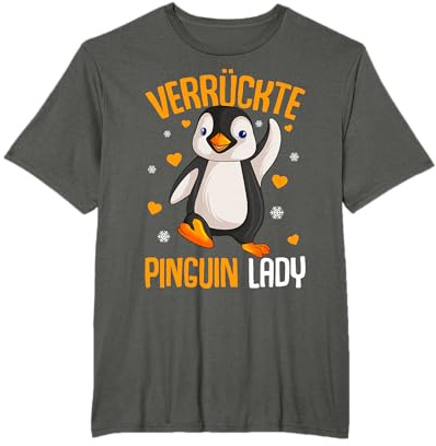 Verrückte Pinguin Lady Penguin Damen T-Shirt