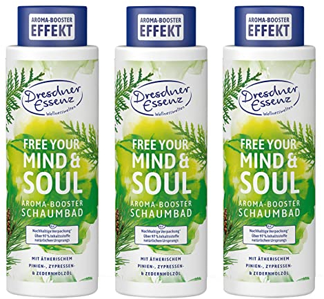 3er Pack Dresdner Essenz Schaumbad Free your Mind & Soul 3 x 500 ml Badezusatz vegan