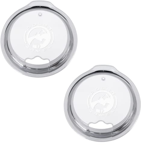 Polar Camel Lid Replacement with Straw Hole for 20oz Tumbler - Lid Fits Polar Camel 10, 16, 20 oz Tumblers, 15 oz Coffee Mug, 20oz Pilsner - Durable Travel Mug Replacement Cap (2 Pack)