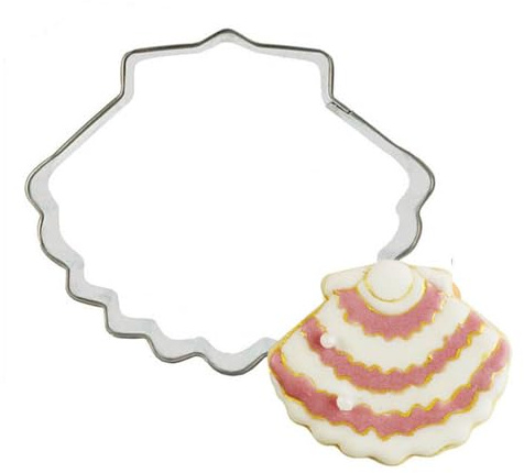 Bianriche Cortador de galletas de animales marinos, cortador de galletas de concha, moldes de metal de acero inoxidable para bricolaje, pastelería, sándwich, fondant, decoración de pasteles
