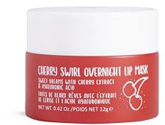 W7 Sweet Dreams Overnight Cherry Swirl Lip Mask - Cherry Extract & Hyaluronic Acid - For Hydrated, Full Looking & Irresistible Lips