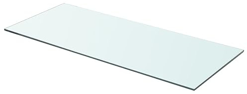Kavolet 70x30 cm Glasboden Glasscheibe Glasplatte Glasregal Transparent Regalboden Glas Einlegeboden Glasablage für Badezimmer Wandregal Badablage 8 mm stärke