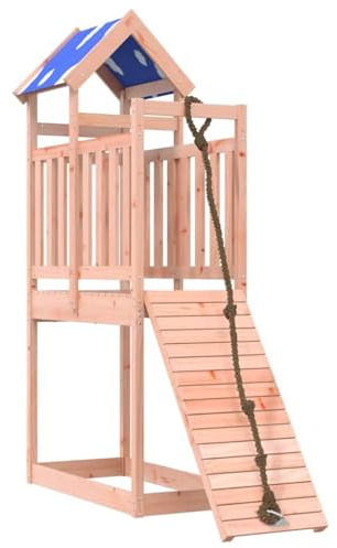vidaXL Set da Gioco da Esterno in Legno Massello di Douglas, Set da Gioco, Set da Gioco in Legno, casetta con Scivolo, playset