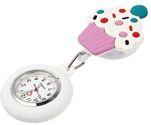 SOIMISS Krankenschwesternuhr Mit Einziehbarem Design Clipuhr Für Medizinisches Personal Taschenuhr Aus Metall Und Silikonmaterial Hochwertig Verarbeitet Und Langlebig