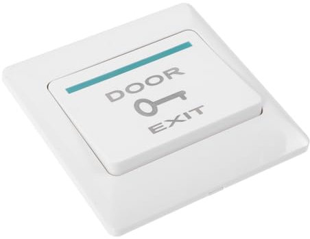 LIFKICH Push to Exit Button Panel for Door Access Control Wall Mount Doorbell Plate Automatic Reset Function for