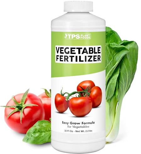 Vegetable Fertilizer – Liquid Plant Food for Bigger Harvests, Stronger Roots & Healthy Garden Growth, 32 oz