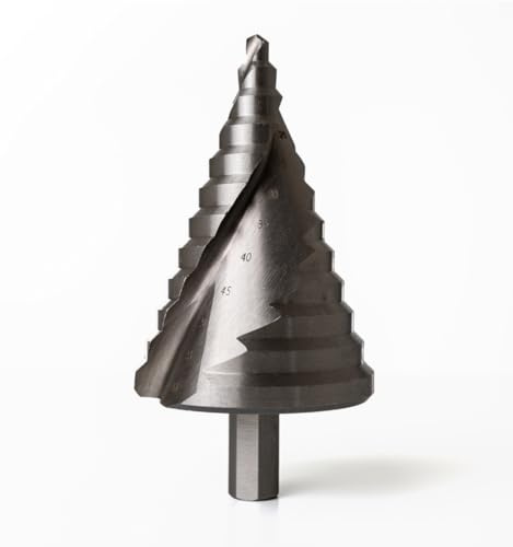 Weischer® HSS Stufenbohrer 6-60 mm I HSS I Kegelbohrer Konusbohrer Schälbohrer Fräser I Metall Kunststoff Stahl