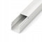 Canalina per cavi in PVC, 40 x 40 mm, lunghezza totale 2 metri, canale per installazione elettrica con copertura, colore: bianco