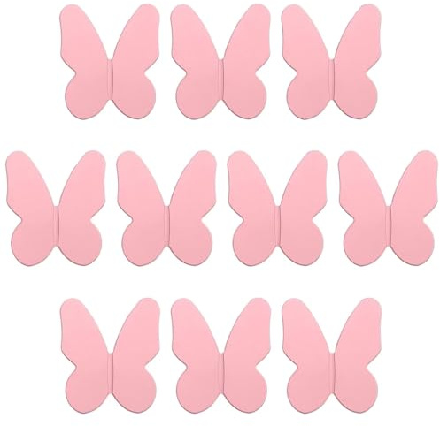 Lot de 10 boutons en métal pour porte d'armoire, commode pour chambre d'enfant, armoire, placard, matériel de meubles, poignées de tiroir mignonnes, poignées de placard, rose