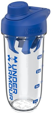 Under Armour UA 24oz Clarity Shaker Bottle Clear/Team Royal OSFA