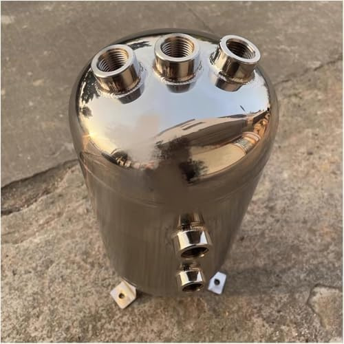 Compresseur d'air vertical en acier inoxydable - Récepteur d'air portable haute pression avec vanne de vidange pour usage industriel et domestique