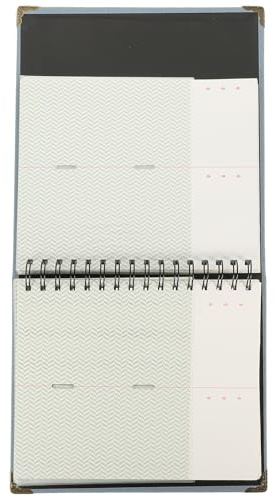 Healvian Álbum Portátil para Colección de Entradas de Conciertos y Cine Libreta de Hojas Sueltas Color Azul Álbum de Almacenamiento para Boletos Notas y Recuerdos de Viaje