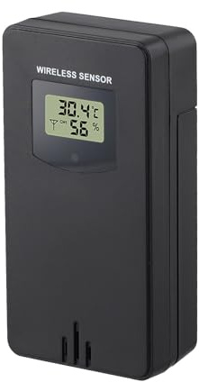 Wodsty for Fanju Weather Station Wireless Temperature and Humidity Sensor, 43392 MHz Transmission up to 60m, Compatible with for Fanju 3378 Weather Station, White or Black