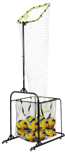 Glowdora Filet D'entraînement pour Passeur De Volley-Ball avec Sac De Récupération, Cible pour L'entraînement Au Service, Au Smash Et À La Passe