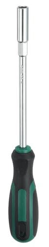 QUARKZMAN Chiave A Bussola Metrica 8mm CR-V Punta Non Magnetica Albero Cavo Cacciavite A Bussola Esagonale Con Impugnatura Antiscivolo Per Riparazione Auto Bit Driver Verde/Nero