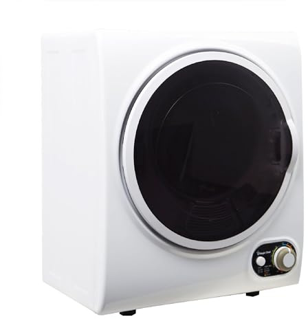 Magic Chef Compact Electric White MCSDRY15W 1.5 cu. ft. Laundry Dryer